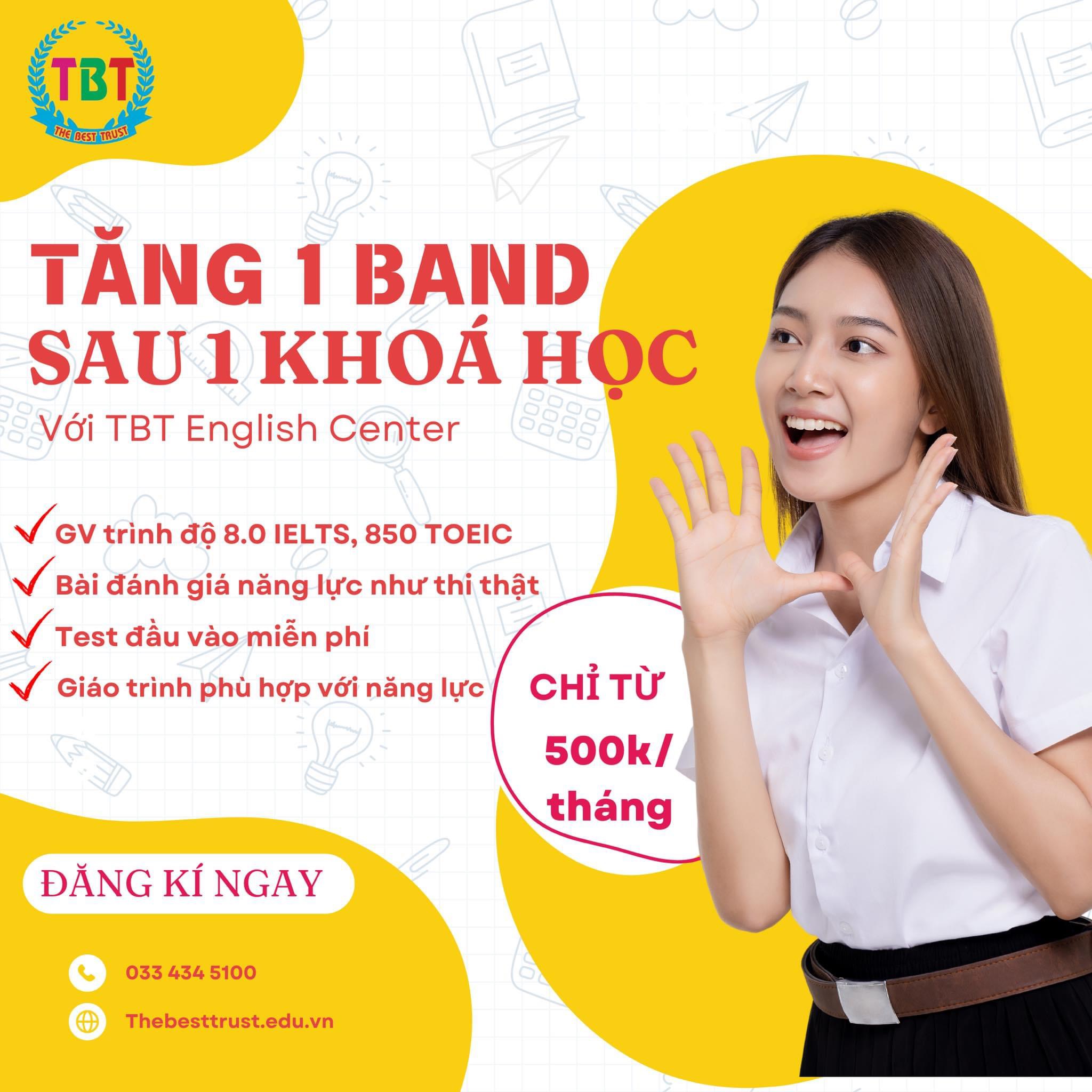 Tăng 1 Band Sau 1 Khóa Học Cùng TBT!