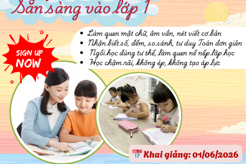 “Một bước chuẩn bị nhẹ nhàng cho lớp 1”